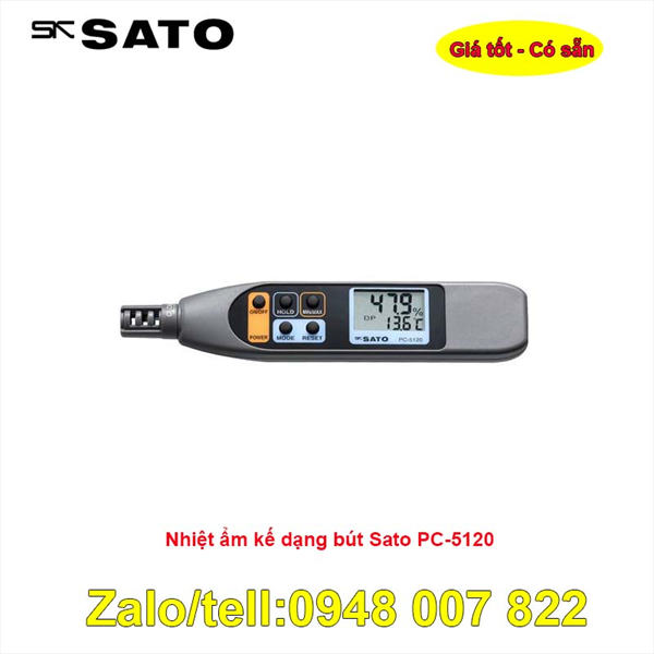 Nhiệt Ẩm Kế Dạng Bút Sato PC-5120