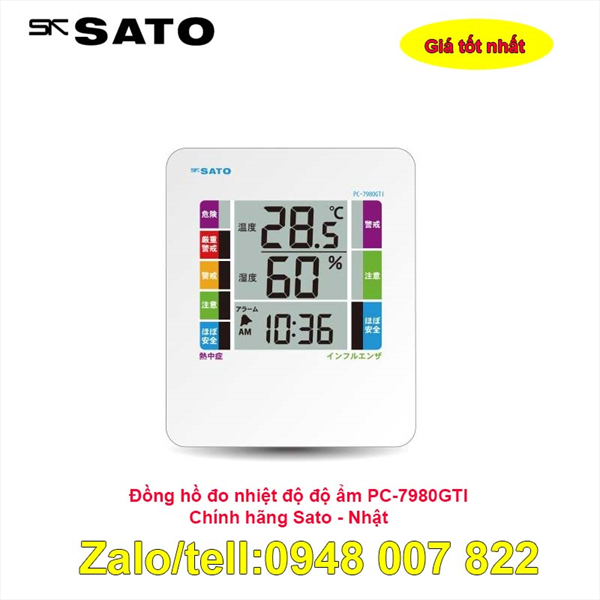 Đồng hồ đo nhiệt độ độ ẩm Sato PC-7980GTI