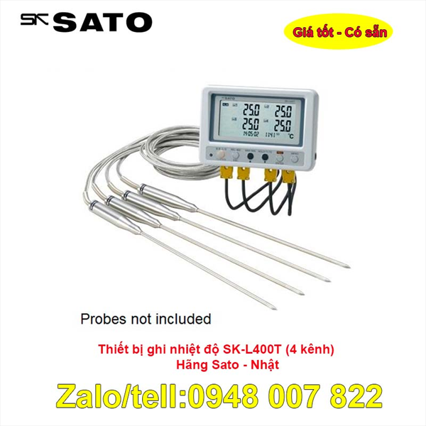 Thiết bị ghi nhiệt độ Sato SK-L400T (4 kênh)